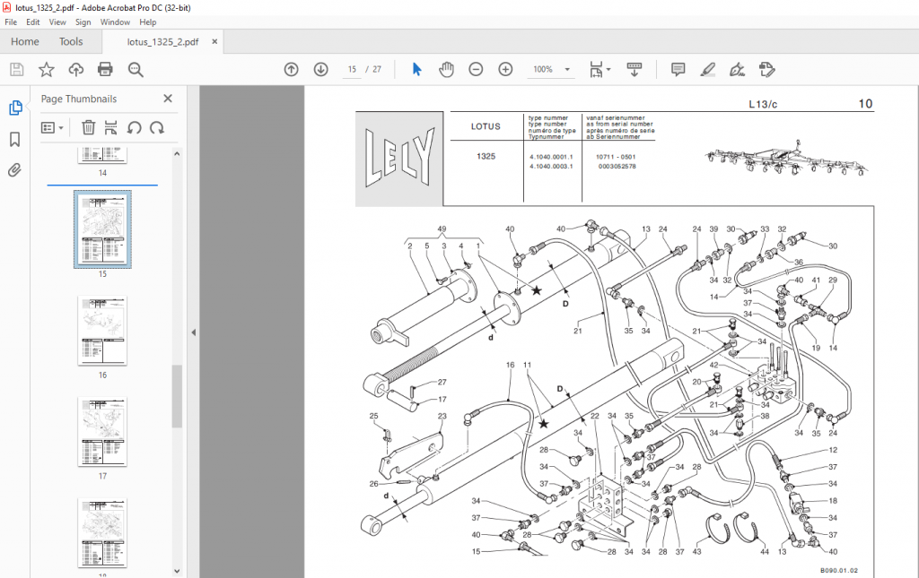 Lely Lotus 1325 Parts List Manual - PDF DOWNLOAD - HeyDownloads ...