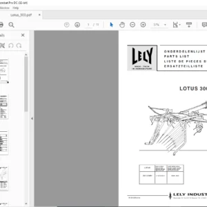 Lely Lotus 300 Combi Parts List Manual - PDF DOWNLOAD