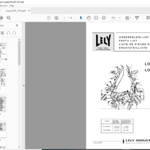 Lely Lotus 675 Lotus 770 Parts List Manual - PDF DOWNLOAD