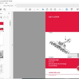 Lely Lotus 770 P Parts List Manual - PDF DOWNLOAD