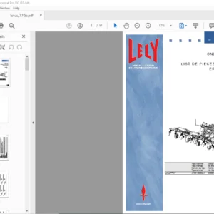 Lely Lotus 770 P Parts List Manual - PDF DOWNLOAD
