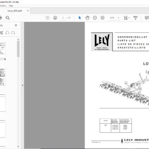 Lely Lotus 900 Parts List Manual - PDF DOWNLOAD