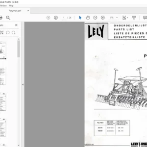 Lely POLYMAT 300/24  Parts List Manual - PDF DOWNLOAD