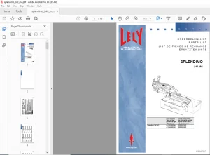 Lely Splendimo 240 MC Parts List Manual - PDF DOWNLOAD