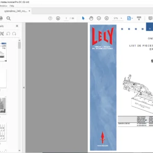 Lely Splendimo 240 MC Parts List Manual - PDF DOWNLOAD