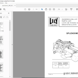 Lely Splendimo 280 FC Parts List Manual - PDF DOWNLOAD
