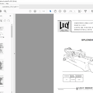 Lely Splendimo 320 F Parts List Manual - PDF DOWNLOAD