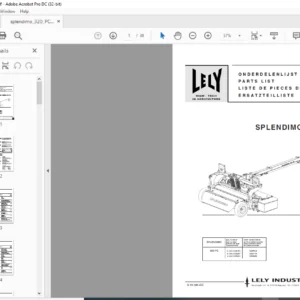 Lely Splendimo 320 PC Parts List Manual - PDF DOWNLOAD