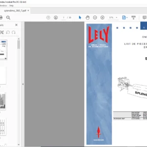 Lely Splendimo 360 T Parts List Manual - PDF DOWNLOAD