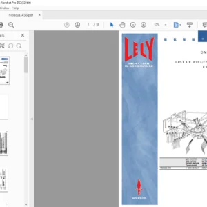 Lely hibiscus 455 Parts List Manual  - PDF DOWNLOAD