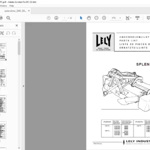 Lely splendimo 240 280 320 FC Parts List Manual - PDF DOWNLOAD