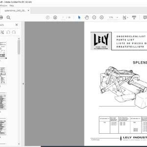 Lely splendimo 240 280 FC Parts List Manual - PDF DOWNLOAD