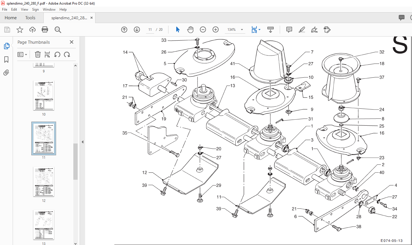 Lely splendimo 240 F 280 F Parts List Manual - PDF DOWNLOAD ...