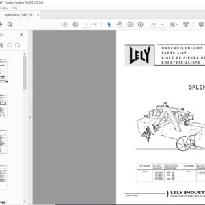 Lely splendimo 240 F 280 F Parts List Manual - PDF DOWNLOAD