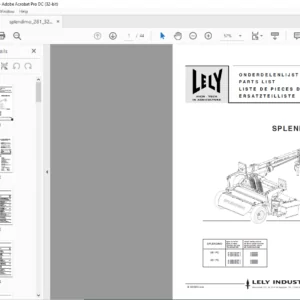 Lely splendimo 281 321 Parts List Manual - PDF DOWNLOAD