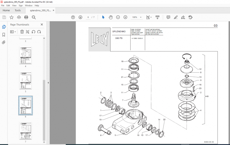 Lely splendimo 395 FS Parts List Manual - PDF DOWNLOAD - HeyDownloads ...