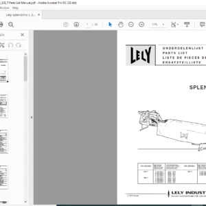 Lely splendimo L 240 280 320 T Parts List Manual - PDF DOWNLOAD