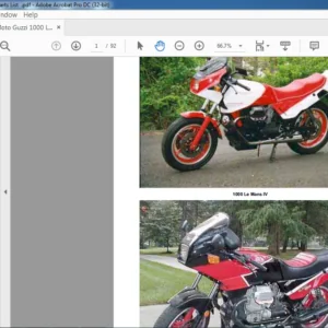 Moto Guzzi 1000 Le Mans V Parts List Manual - PDF DOWNLOAD