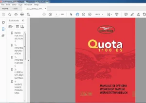 Moto Guzzi Quota 1100 ES Manuale di Officina - PDF DOWNLOAD