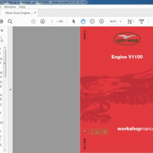 Moto Guzzi V1100 Engine Workshop Manual - PDF DOWNLOAD