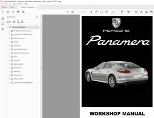 Porsche Panamera 970 Workshop Manual - PDF DOWNLOAD