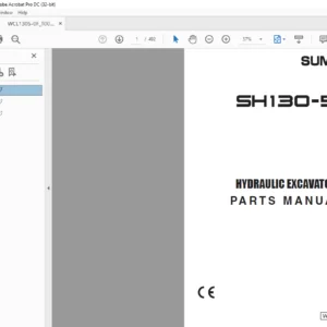 Sumitomo SH130-5 Hydraulic Excavator Parts Manual WCL1305-0F T00 - PDF DOWNLOAD