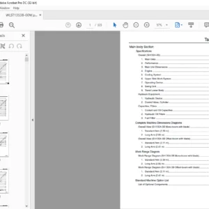 Sumitomo SH135X-3B Hydraulic Excavator Service Text Manual - PDF DOWNLOAD