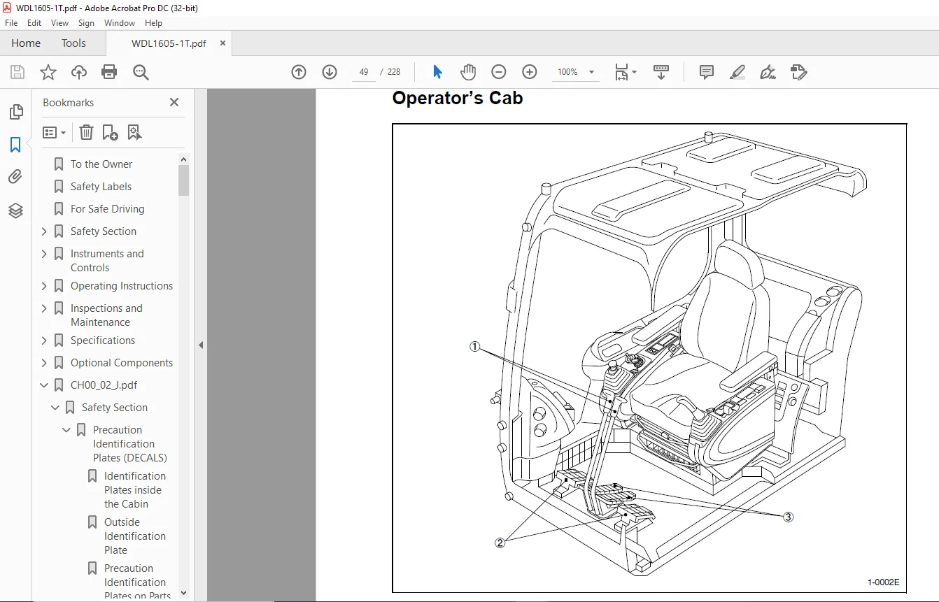 Sumitomo SH160-5 Hydraulic Excavator Operator's Manual WDL1605-1T - PDF DOWNLOAD - Image 3