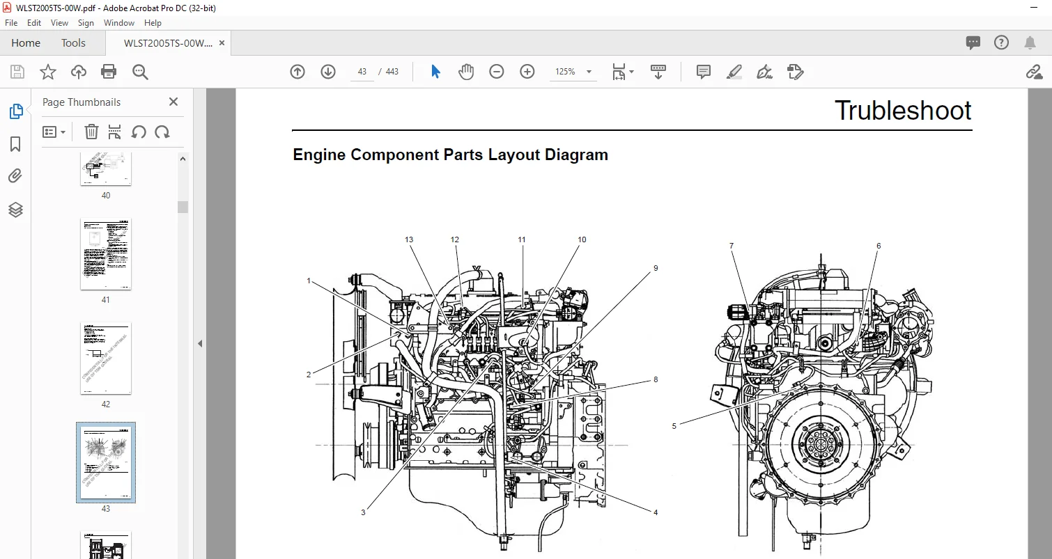 Sumitomo SH210LC-5 SH210LC-5LR Excavator Troubleshooting Manual WLST2005TS-00W - PDF DOWNLOAD - Image 2