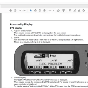 Sumitomo SH210LC-5 SH250-5 Excavator Troubleshooting Manual WLST2005TS-00W - PDF DOWNLOAD