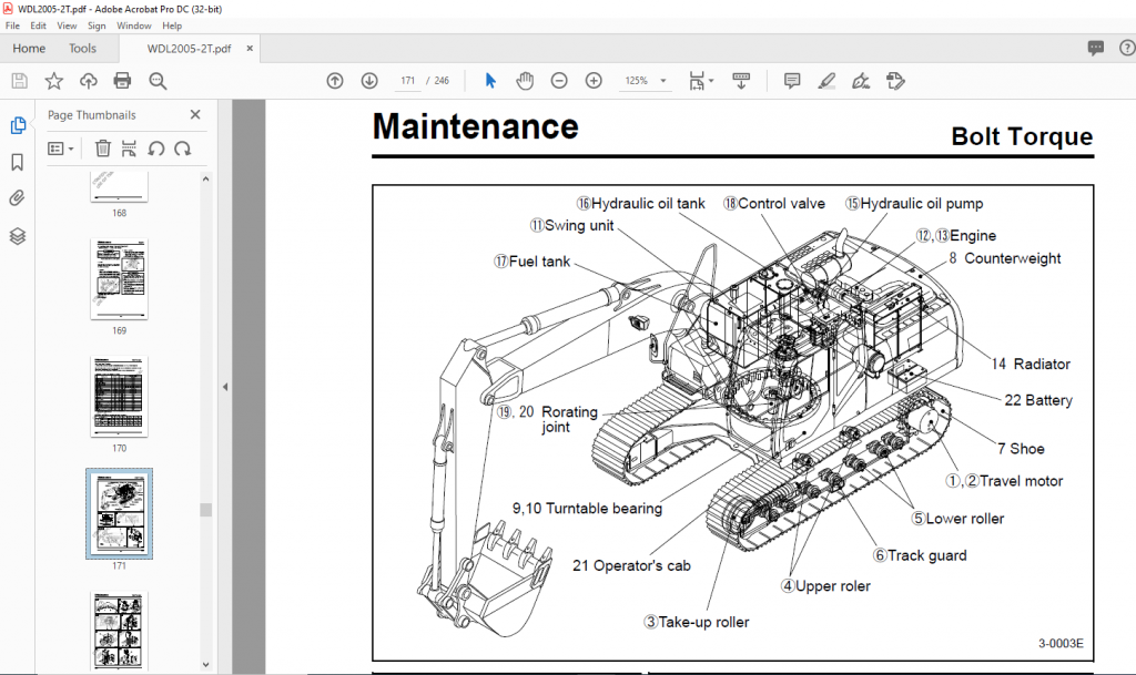 Sumitomo SH210LC-5 SH250-5 Hydraulic Excavator Operator's Manual ...