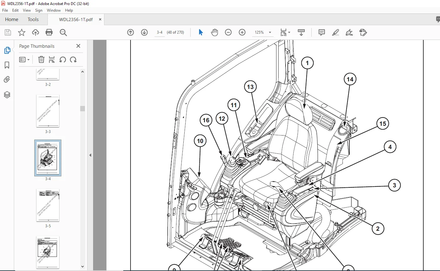 Sumitomo SH235X-6 Hydraulic Excavator Operator's Manual WDL2356-1T - PDF DOWNLOAD - Image 4