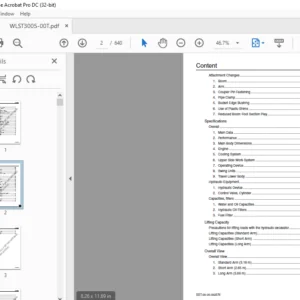 Sumitomo SH300-5 Excavator Service Text Manual WLST3005-00T - PDF DOWNLOAD