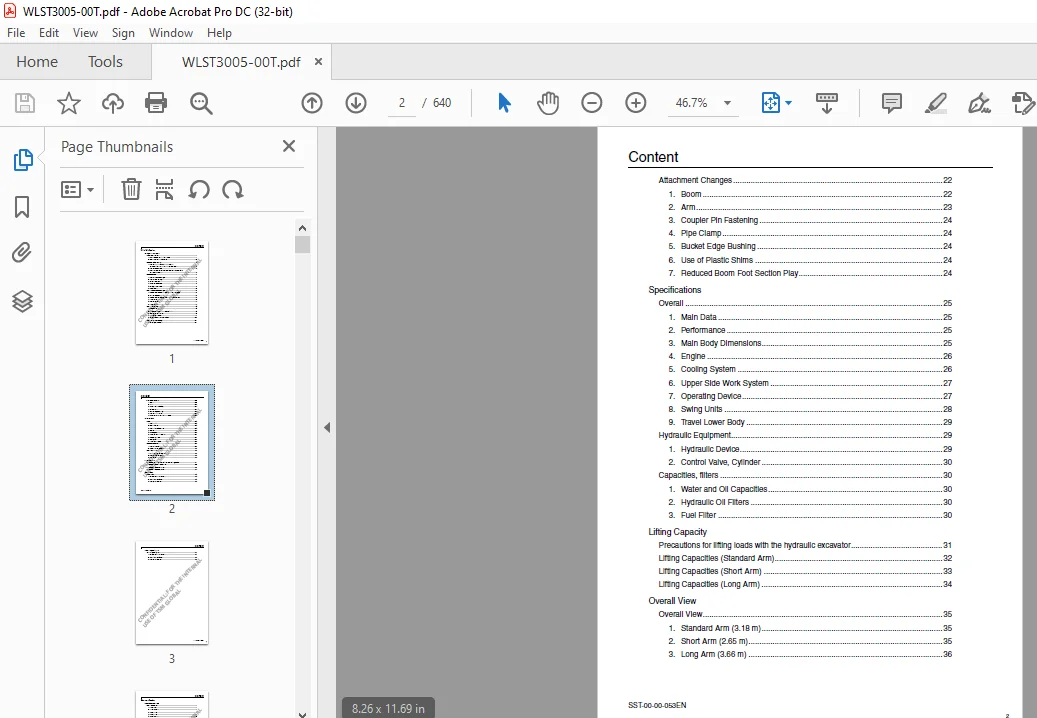 Sumitomo SH300-5 Excavator Service Text Manual WLST3005-00T - PDF DOWNLOAD - Image 3