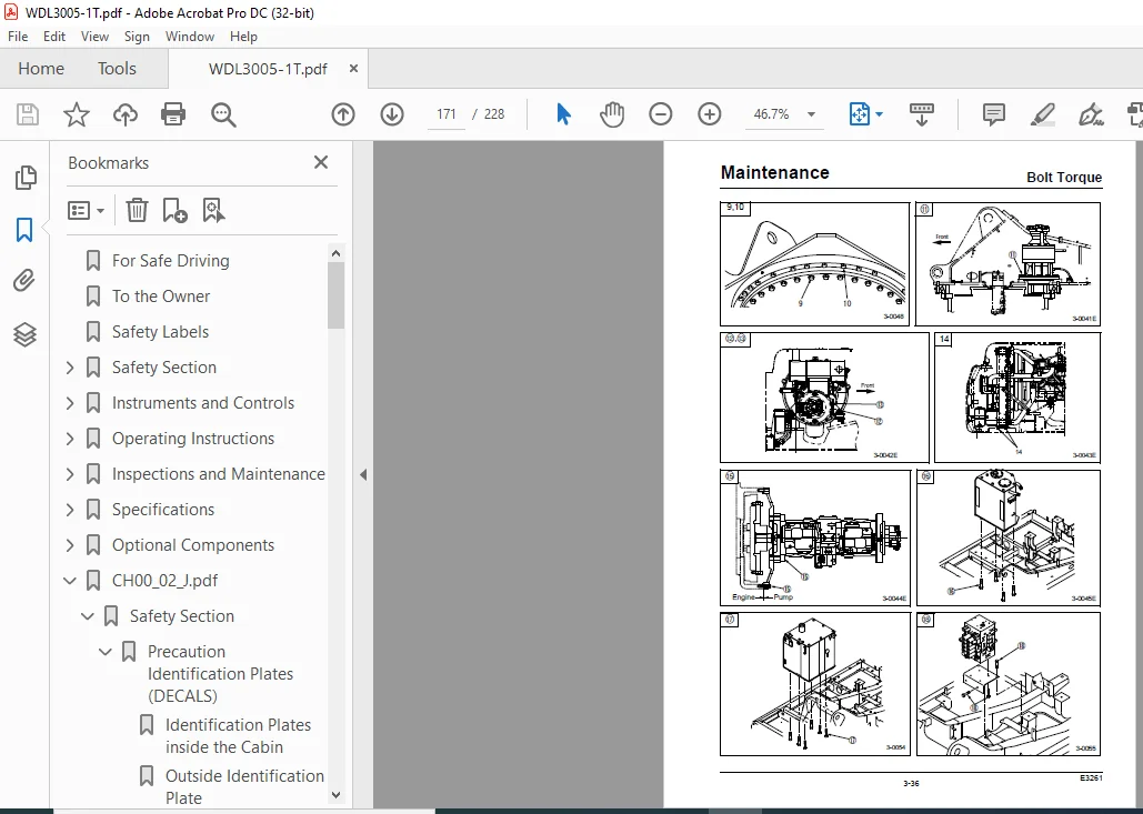 Sumitomo SH300-5 Hydraulic Excavator Operator's Manual WDL3005-1T - PDF DOWNLOAD - Image 4