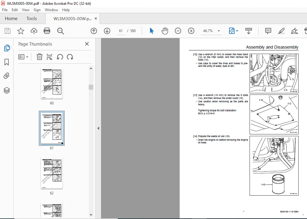 Sumitomo SH300-5 Hydraulic Excavator Service Repair Manual WLSM3005-00W - Image 3