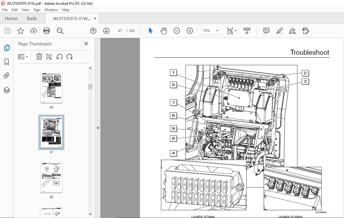 Sumitomo SH300-5 Hydraulic Excavator Troubleshooting Manual WLST3305TS-01W - Image 3