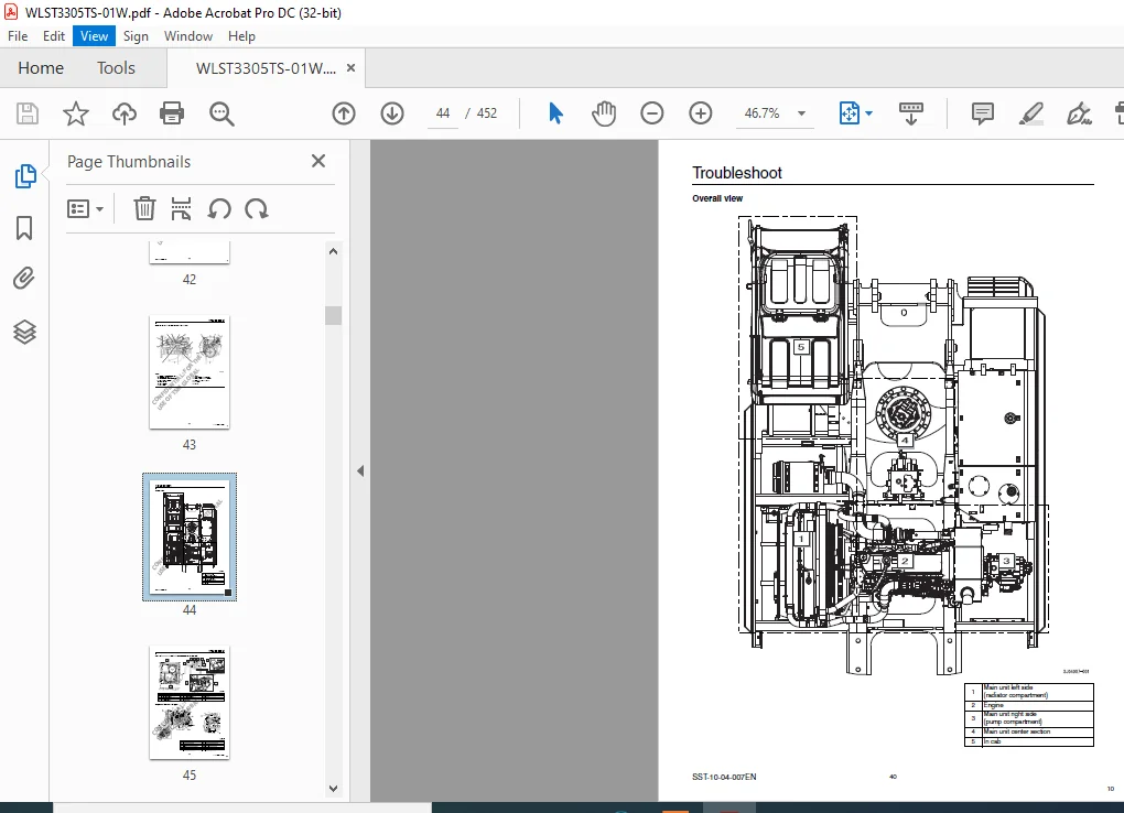 Sumitomo SH300-5 Hydraulic Excavator Troubleshooting Manual WLST3305TS-01W - Image 4