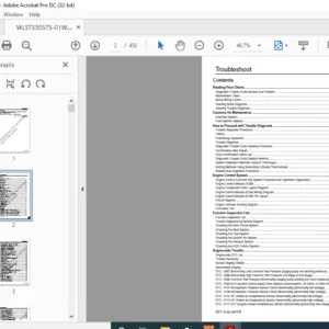 Sumitomo SH350LC-5 SH350HD-5 SH370HD-5 Excavator Troubleshooting Manual WLST3305TS-01W