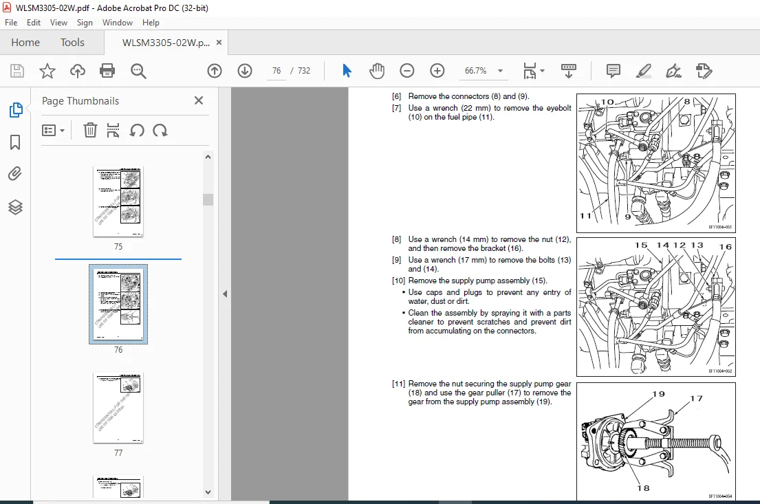 Sumitomo SH350LC-5 SH370LHD-5 Hydraulic Excavator Service Repair Manual - PDF DOWNLOAD - Image 3