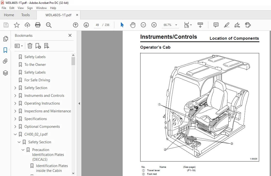 Sumitomo SH460LHD-5 SH480LHD-5 SH500LHD-5 Excavator Operator's Manual WDL4605-1T - Image 2