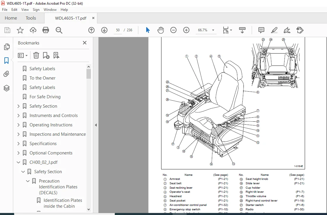 Sumitomo SH460LHD-5 SH480LHD-5 SH500LHD-5 Excavator Operator's Manual WDL4605-1T - Image 3