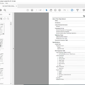 Sumitomo SH75X-3B Hydraulic Excavator Repair Service Manual - PDF DOWNLOAD