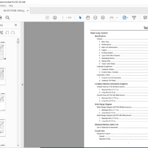 Sumitomo SH75X-3B Hydraulic Excavator Service Text Manual - PDF DOWNLOAD