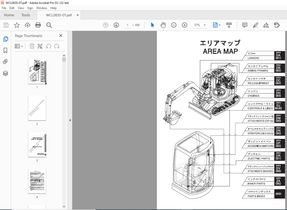 Sumitomo SH80-3B Hydraulic Excavator Parts Manual - PDF DOWNLOAD ...