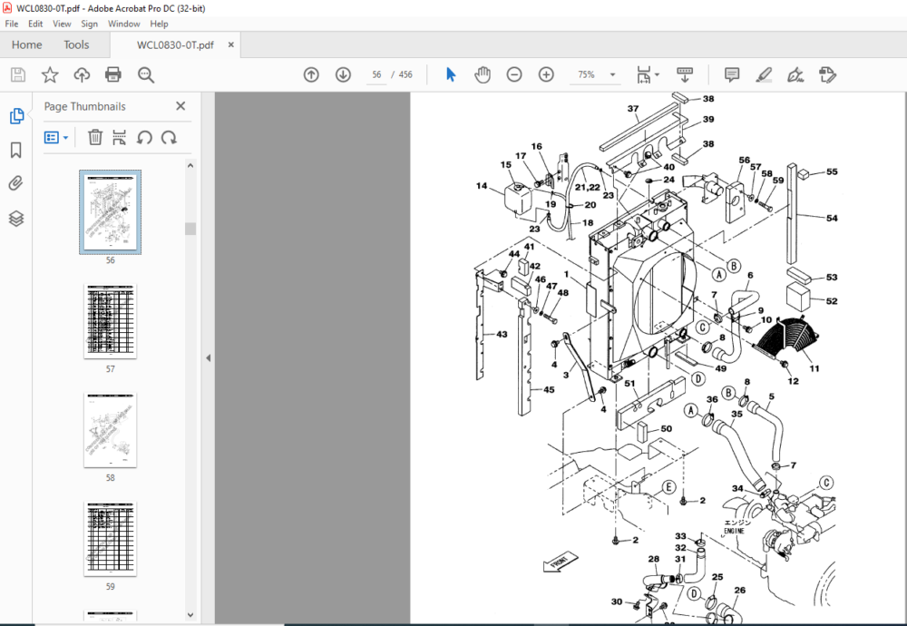 Sumitomo SH80-3B Hydraulic Excavator Parts Manual - PDF DOWNLOAD ...