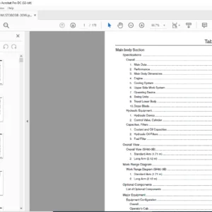 Sumitomo SH80-3B Hydraulic Excavator Service Text Manual WLST0803B-00W - PDF DOWNLOAD