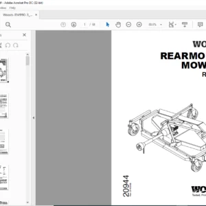 Woods Rearmount Mowers RM990-3 P990-3 Operator's Manual - PDF DOWNLOAD