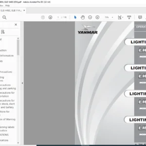 Yanmar ELB 44SC ELB 114BC ELB 144BW ELB 144BS Operation & Maintenance Manual - PDF DOWNLOAD