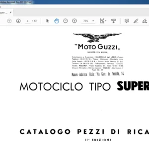 1949 Moto Guzzi SuperAlce Parts List Manual - PDF DOWNLOAD
